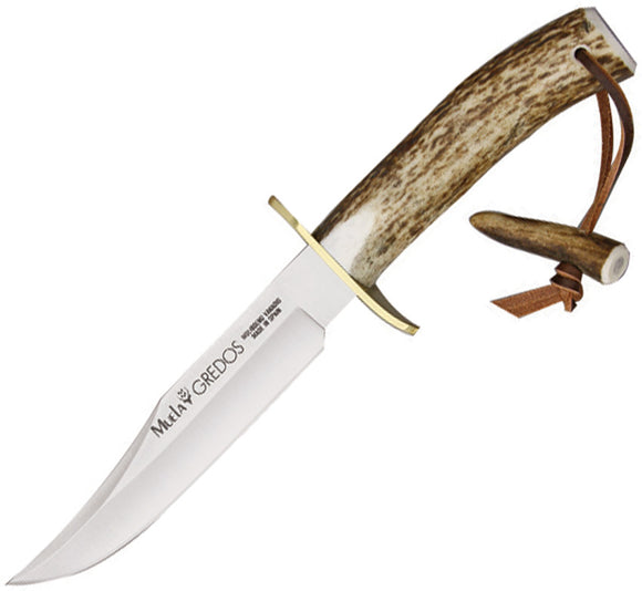 Muela Gredos 16 Stag Antler Handle 440A Stainless Fixed Knife w/ Sheath 92044
