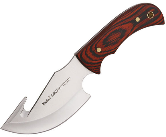 Muela Grizzly Cocobolo Wood Handle 440A Stainless Fixed Knife w/ Sheath 93126