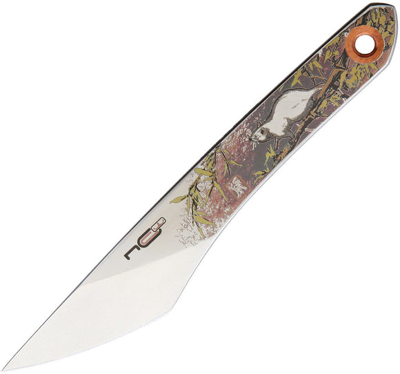 N.C. Custom Kiridashi Rat AUS 8 Fixed Blade Knife + Gray kydex 012