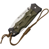 Nieto Warfare Plus Lockback Green Forprene Folding Stainless Pocket Knife 031P