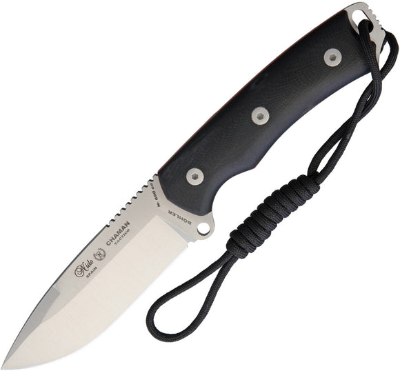 Nieto Chaman Tactical Black Micarta Bohler N690 Fixed Blade Knife 140MB