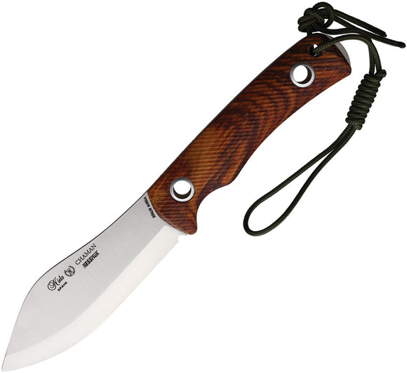 Nieto Chaman Nessmuk Cocobolo Brown Wood Bohler N690 Fixed Blade Knife 147C