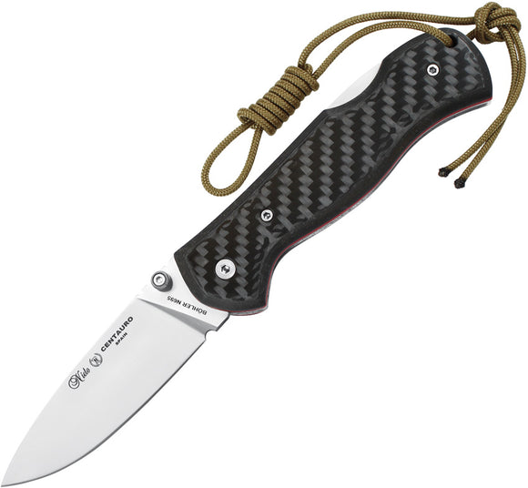 Nieto Centauro Lockback Carbon Fiber Folding Bohler N690 Pocket Knife R09CAR