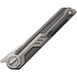 NOC Knives MT05 FATE Linerlock Gray M390 Tanto Folding Knife mt05