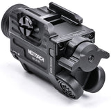 Nextorch Red Laser Black Smooth Water Resistant Flashlight WL21R