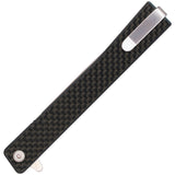 Ocaso Solstice Linerlock Carbon Fiber Folding Satin S35VN Pocket Knife 10CFS