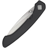 Ocaso Seaton Mini Linerlock Black Stainless Steel Folding AUS-10A Knife 42SMB