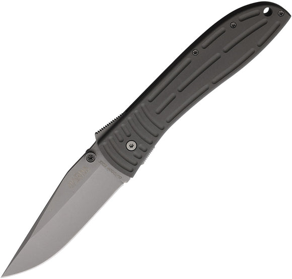 Outdoor Edge Magna Linerlock Gray Aluminum Folding Stainless Pocket Knife MA10B