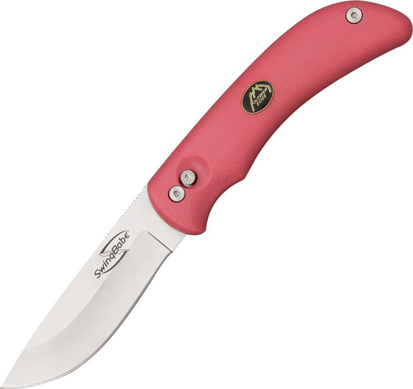 Outdoor Edge Pink SwingBabe Stainless Hunting Game Folding Knife