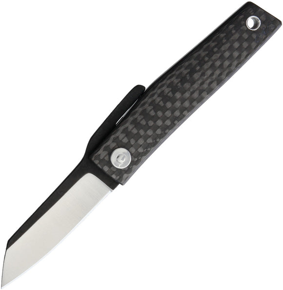 Ohta Knives FK5 Carbon Fiber D2 Friction Folding Knife 5cf