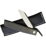 Ohta Knives FK7 Grey Carbon Fiber Folding D2 Steel Pocket Knife FK7CF