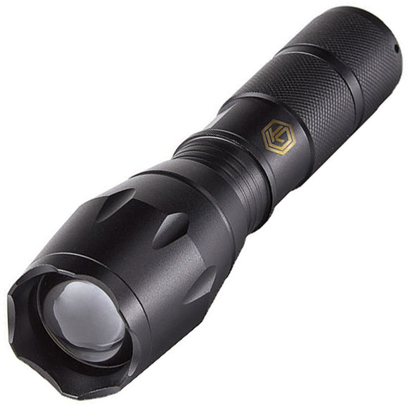 Off Grid Tools Black Tactical LED Strobe Flashlight High/Low Modes TA5F