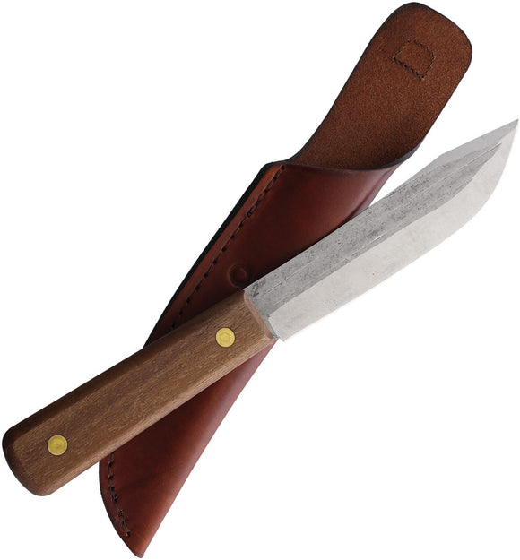 Old Hickory Hunting Factory Second Brown Wood Carbon Steel Fixed Blade Knife 7026SEC