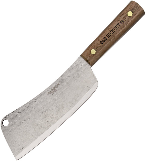 Old Hickory 76-7 inch Cleaver Factory Second Wood High Carbon Fixed Blade Knife 7060SEC