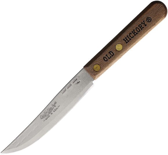 Old Hickory Paring Brown Wood Carbon Steel Fixed Blade Knife 7065KSS