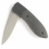 Ohlone Pocket Knife Butron Framelock Carbon Fiber/Titanium Folding 20CV K001CFB