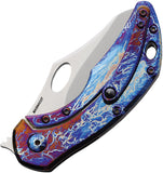 Olamic Cutlery Busker Framelock Carbon Fiber Folding MagnaCut Pocket Knife 692