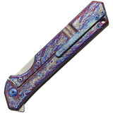 Olamic Cutlery Rainmaker Titanium Folding Drop Point Pocket Knife 96166