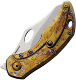 Olamic Cutlery Busker Framelock Carbon Fiber Folding MagnaCut Pocket Knife 982