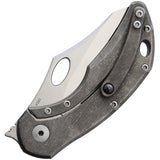 Olamic Cutlery Busker Titanium Framelock Semper Bohler M390 Folding Knife BSKR01