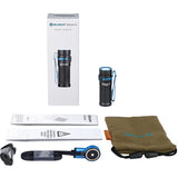 Olight Baton 3 Flashlight Black Aluminum Blue Clip Water Resistant BATON3BK