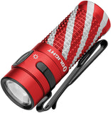 Olight Baton 4 Candy Cane Aluminum Water Resistant 2.5" Flashlight BATON4CDCN