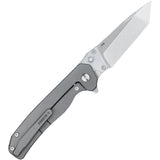 Oknife Freeze 4 Framelock Gray Titanium Folding 154CM Pocket Knife FREEZE4TI