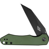 Oknife Freeze Linerlock OD Green Aluminum Folding 154CM Wharncliffe Pocket Knife FREEZEODG