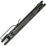 Oknife Freeze Linerlock OD Green Aluminum Folding 154CM Wharncliffe Pocket Knife FREEZEODG