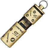 Olight i16 Keychain Brass 2.02" LTE Water Resistant Flashlight I16BR