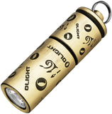 Olight i16 Keychain Brass 2.02" LTE Water Resistant Flashlight I16BR
