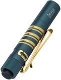 Olight i3T EOS Mini Blue & Gold Aluminum Water Resistant Flashlight I3TDRBU