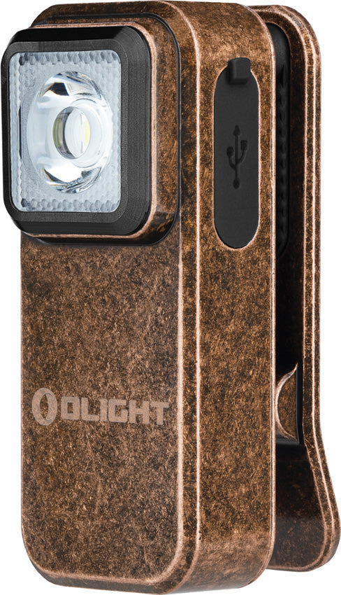 copper olight flashlight Oclip Clip Bronze 1.9