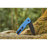 Oknife Ratel Pocket Knife Linerlock Blue G10 Folding 154CM Tanto Blade RATELBU