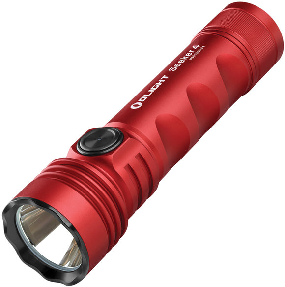 Olight Seeker 4 Red Smooth Mini Water Resistant Flashlight SKR4RD