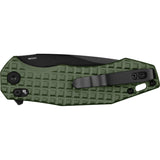 Oknife Spurdog Linerlock A/O Green Aluminum Folding D2 Pocket Knife SPURDOGODG