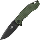 Oknife Spurdog Linerlock A/O Green Aluminum Folding D2 Pocket Knife SPURDOGODG