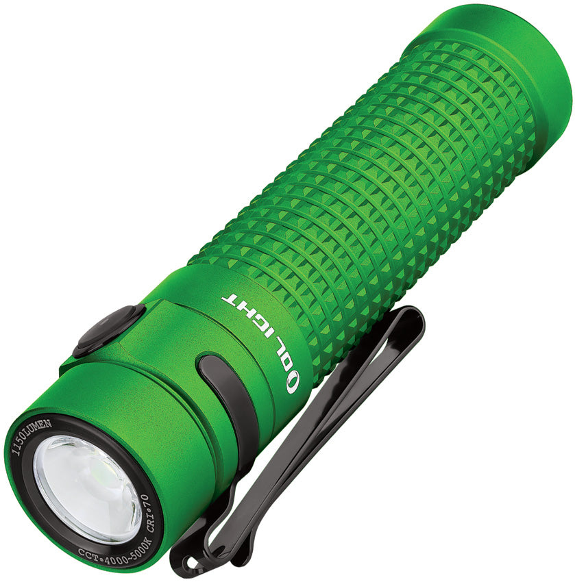Olight SR2 Baton II Flashlight Lime Aluminum Water Resistant Clip SR2I – Atlantic Knife Company