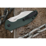 Oknife Zilla Pocket Knife Linerlock Green G10 Folding 154CM Sheepsfoot ZILLAGN