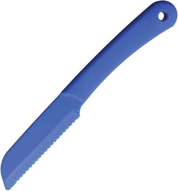 Ontario Utilty Blue Plastic Serrated Sheepsfoot Fixed Blade Knife 3605