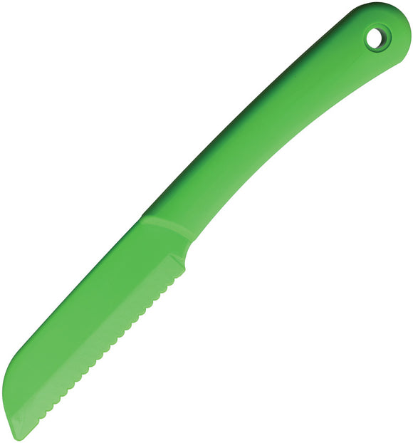 Ontario Utility Green Plastic Serrated Sheepsfoot Fixed Blade Knife 3611