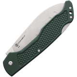 Ontario Camp Plus Santoku Lockback Green Nylon Folding Stainless Pocket Knife 4305