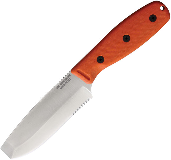 Ontario Dive Factory Second Orange G10 CPM-MagnaCut Fixed Blade Knife 6140SEC