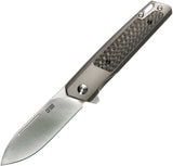 Ontario CF100 Linerlock Stainless & Carbon Fiber Folding 14C28N Knife 8600