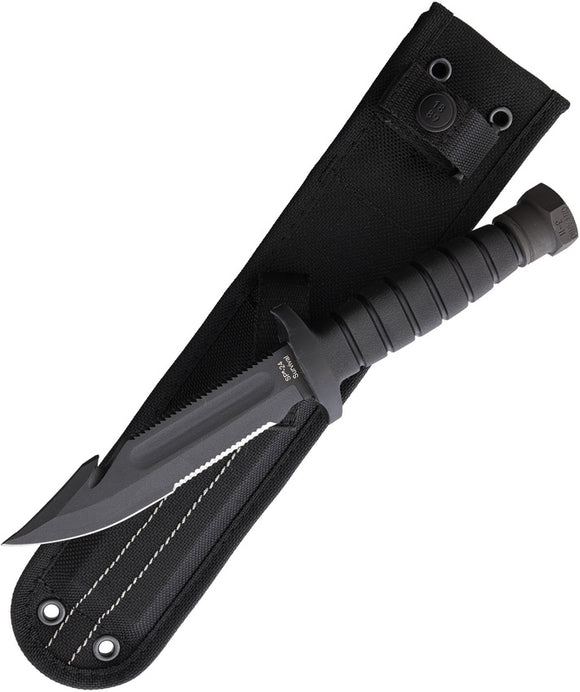 Ontario SP-24 USN-1 Survival Factory Second Black 1095HC Fixed Blade Knife 8688SEC