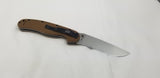 Ontario RAT 1 Coyote Brown Handle Folding Serrated Blade EDC AUS-8 Knife 8849CB