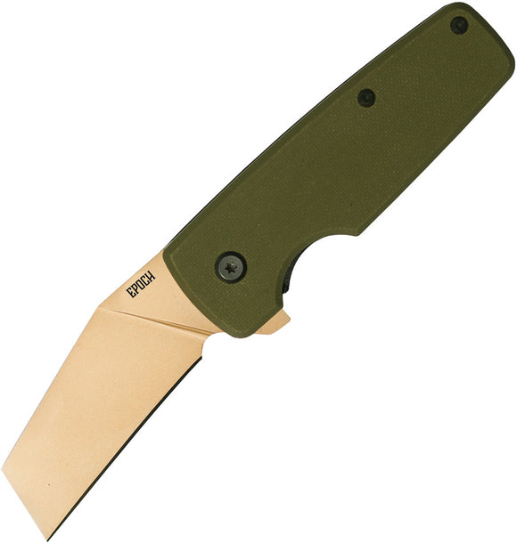 Ontario Epoch Framelock Green GFN Folding Stainless Pocket Knife 9500