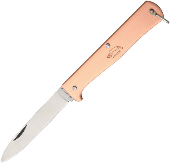 OTTER-Messer Small Mercator Copper Folding Stainless Pocket Knife 10601R