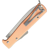 OTTER-Messer Mercator Large Lockback Copper Handle Folding Knife 10636RGR