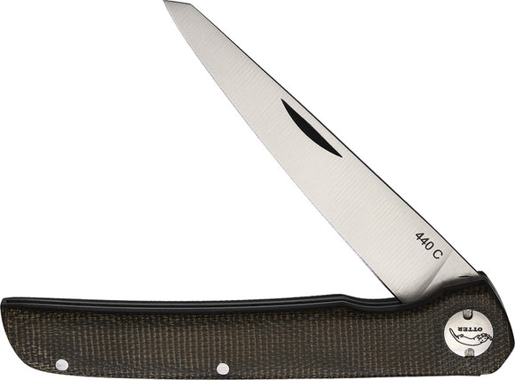 OTTER-Messer York Green Rugged Micarta Folding 440C Stainless Pocket Knife 157MIGR